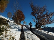 Sulle prime nevi di Prato Giugno e La Sella...pomeriggio e tramonto in Resegone e Grigne il 29 ottobre 2012 - FOTOGALLERY